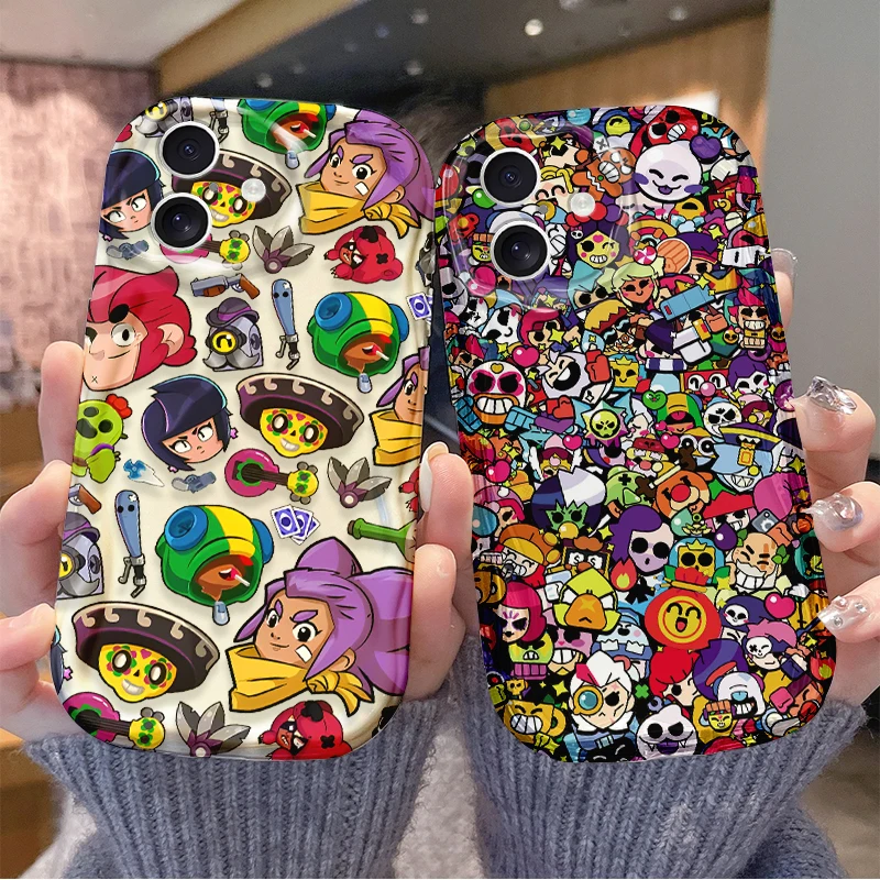 Game B-Brawls S-Stars Clear Phone Case For iPhone 17 Air 16E 16 15 14 Plus 13 12 11 Pro Max SE 2020 SE4 7 8 Soft Silicone Cover