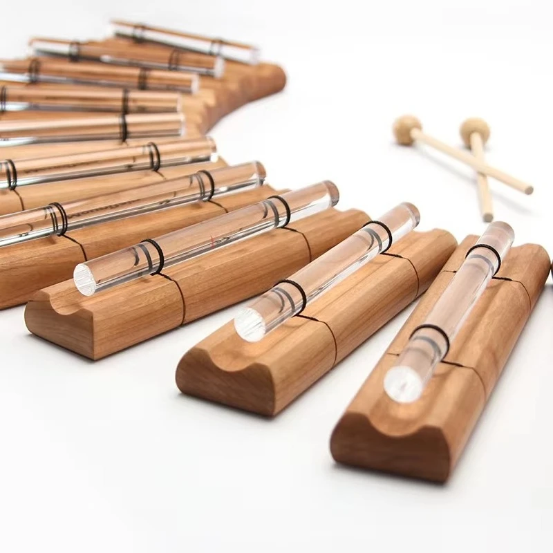 Mountain Rain Quartz Crystal Sound Bundle Yoga Meditation Sound Beam Bells and Chimes Healing Accompany Musical Instruments