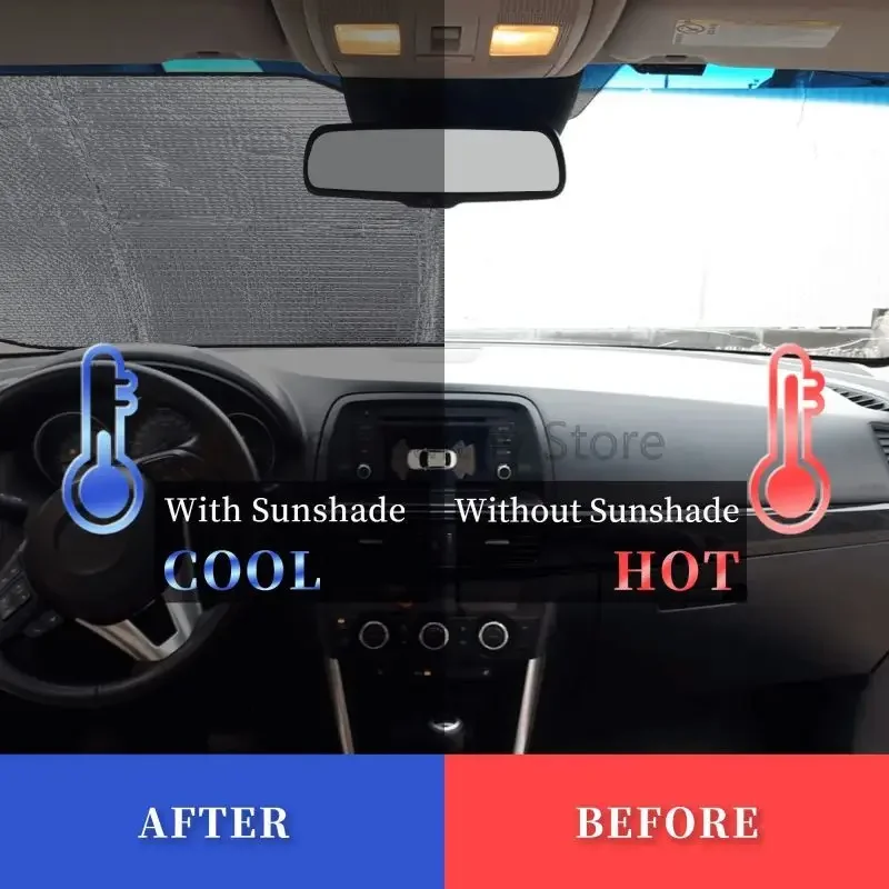 Puerto Rico Flag Print Car Front Windshield Sun Shade Blocks Uv Rays Sun Visor Protector for Car Truck SUV Auto Accesorios - view 4