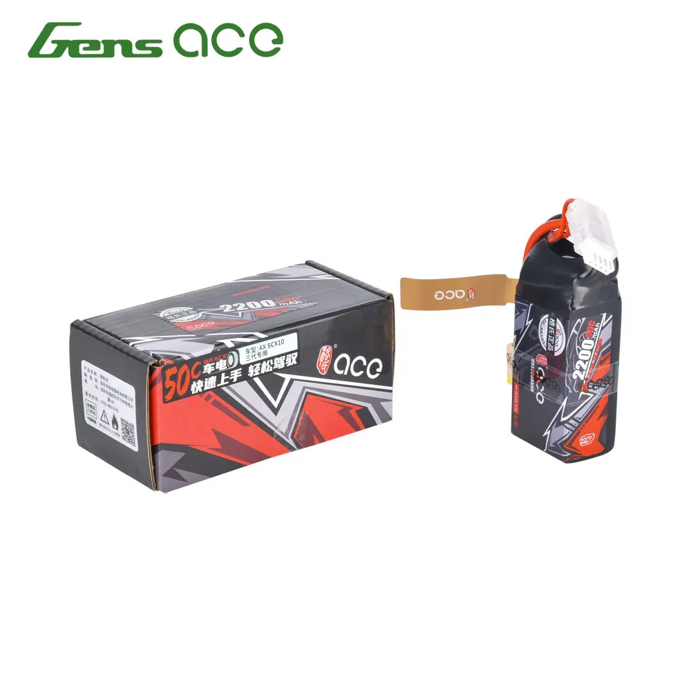 Gens Ace 3S Lipo Accu 11.1V 2200mAh - Met XT60 Stekker - Voor RC Auto's, Vliegtuigen En Boten