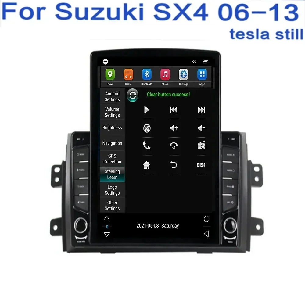 Para tesla estilo 2 din android 13 rádio do carro para suzuki sx4 2006-2013- 2036 reprodutor de vídeo multimídia gps estéreo carplay câmera rds