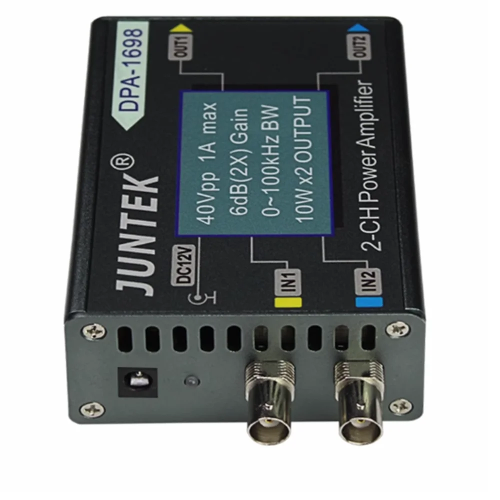 Imagem -03 - Potência Dual Channel Dds Signal Source Function Amplificador de Potência Amplificador de Potência Dpa1698 de Alta