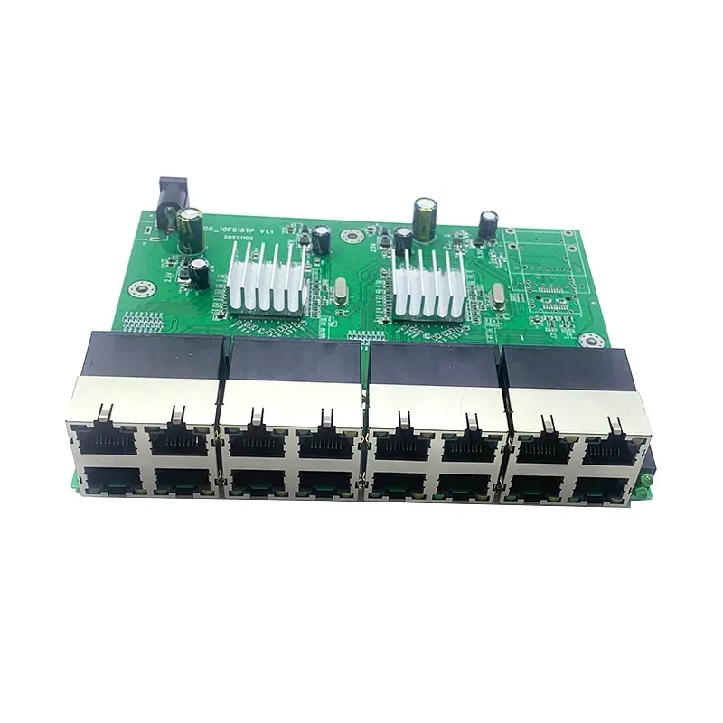 Imagem -04 - Módulo Industrial do Interruptor dos Ethernet 16 Port 10 100 1000m cc em 12v para a Escola Centro Comercial Zona Industrial