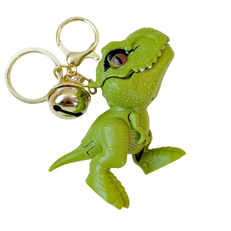 

Cute Dinosaur Keychain,Kawaii Cartoon Gift Key Chain Movable Dinosaur Car Keychains for Women Men Backpacks Tail Mouth Can Move