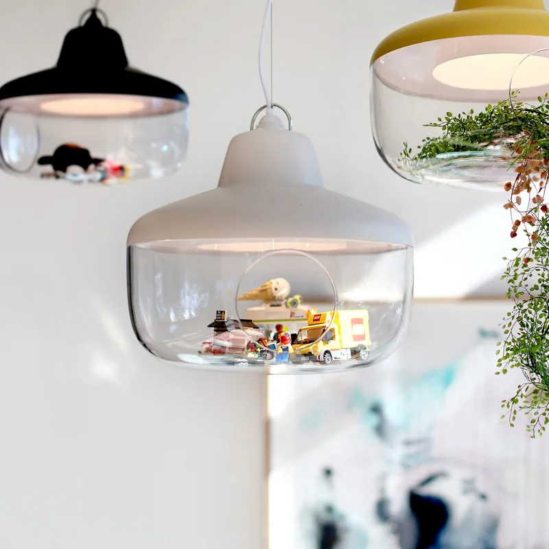 الشمال الجوف خارج الاكريليك الفن مصابيح متدلية شخصية الإبداعية مطعم بار متجر الملابس مصمم تركيبات الإضاءة LED #1