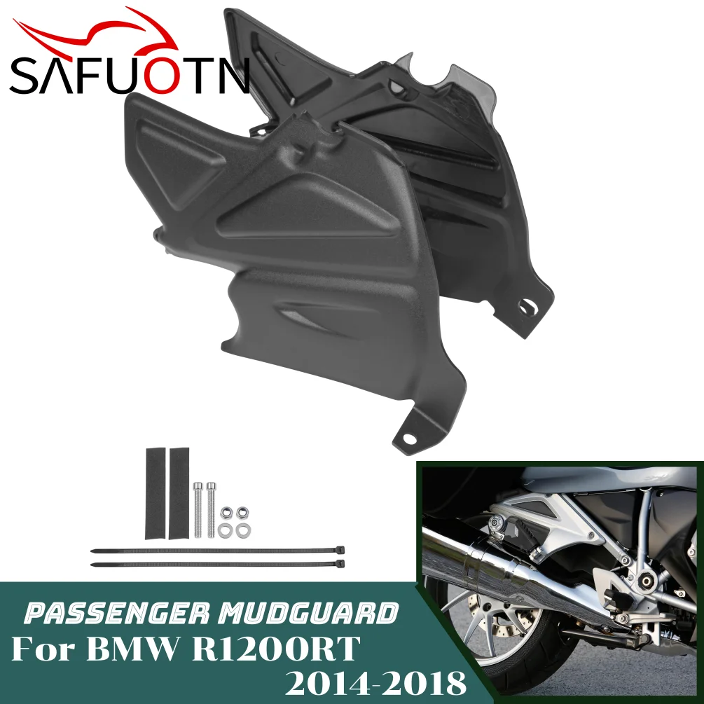 

R1200RT Rear Passenger Foot Pegs Footrests Footpeg Plate for BMW R1200 RT LC 2014-2018 Motorcycle Mudguard Splash Guards Panel