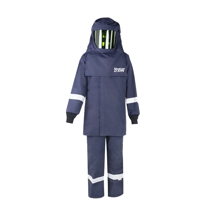 NFPA 70E Standard APTV 50 Cal/cm² Work Clothing ODM Wholesale Arc Flash Suit for Men