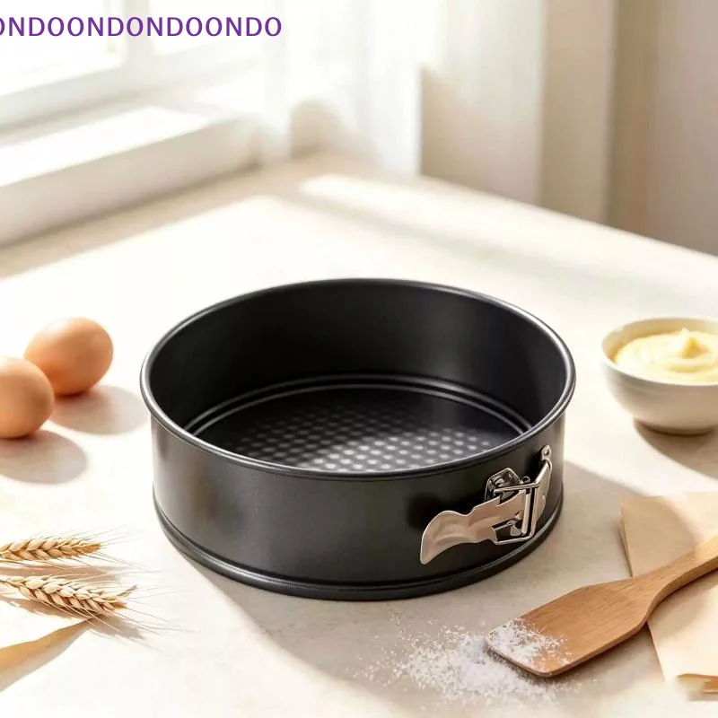 3Pcs Nonstick Cheesecake Pans Removable Latch Bottom Leakproof Round Molds for Family Gathering Dessert Making