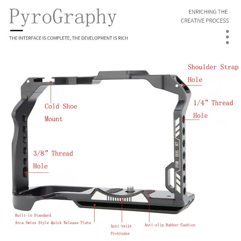 PyroGraphy EOS R7 Cage with 1/4