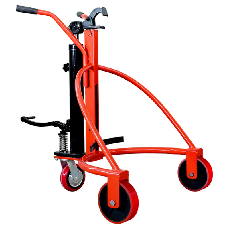 

PU wheel 55 gallon roller trolley manual caddy hand push oil drum trolley