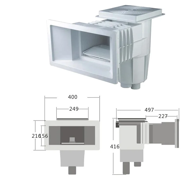 

Hot Selling ABS Material Skimmer For Vinyl Pool With High Level Quality For Household Use Swimming Pool For Sale