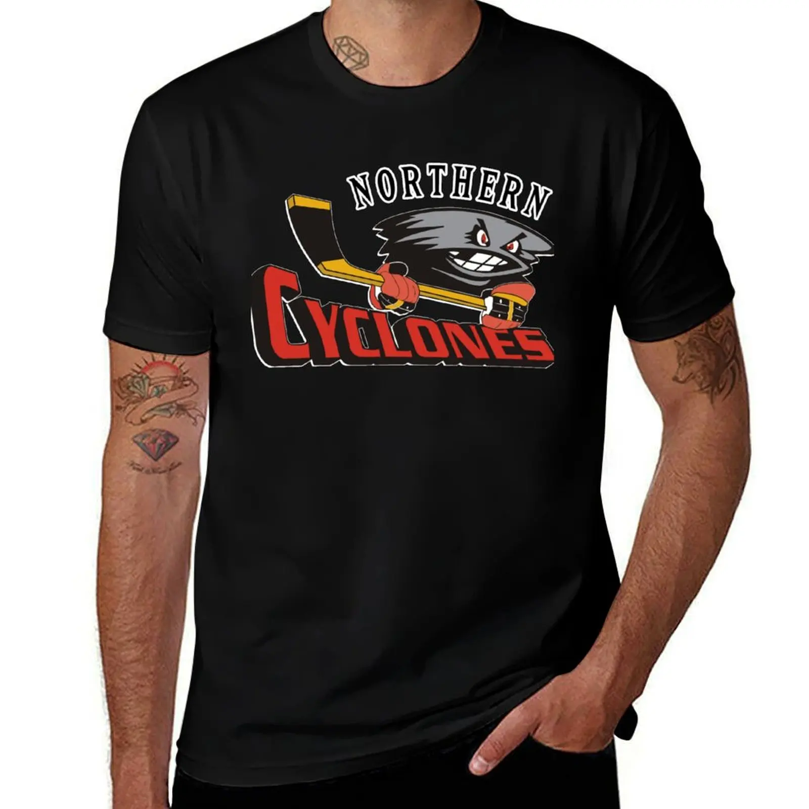 Northern Cyclones T-Shirt Casual All Match Tee Shirt for Men