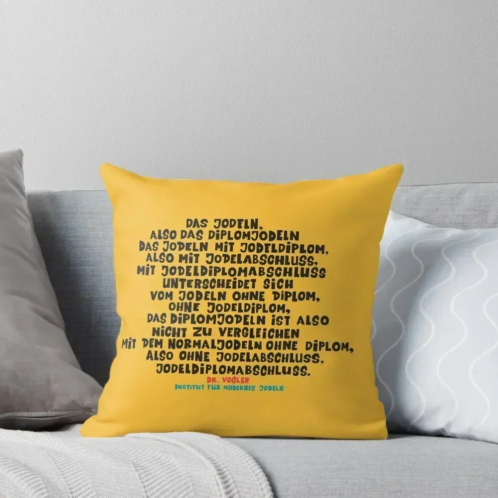 

The yodel diploma - Loriot - TV Kult - German Throw Pillow autumn pillowcase Bed pillowcases pillow