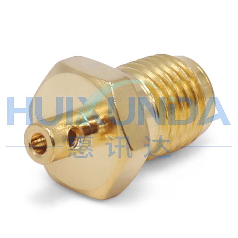 RPSMA-KB1 SMA female reverse pole external thread needle welding RG047/670-047 semi-flexible semi-steel wire connector