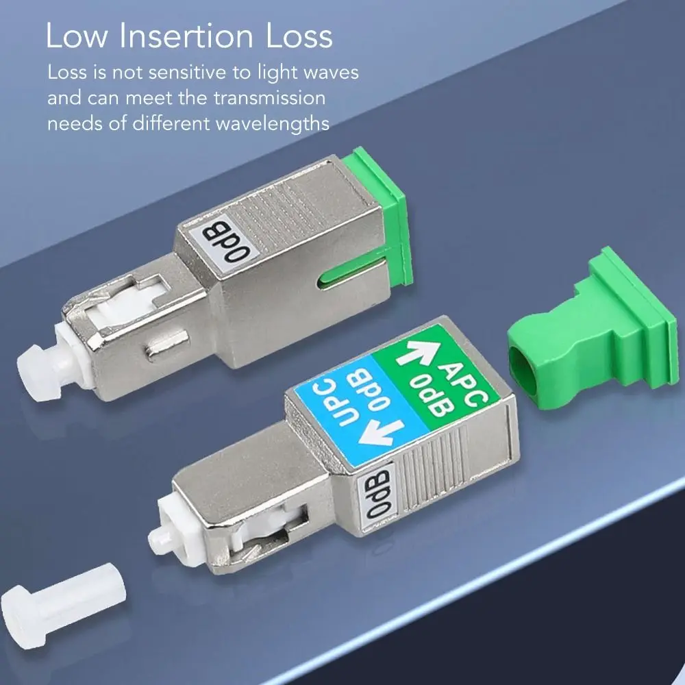 SM 9/125 SC/UPC Male to SC/APC Female Adapter Low Loss 1200nm To 1600nm Hybrid Optical Converter Excellent Isolation