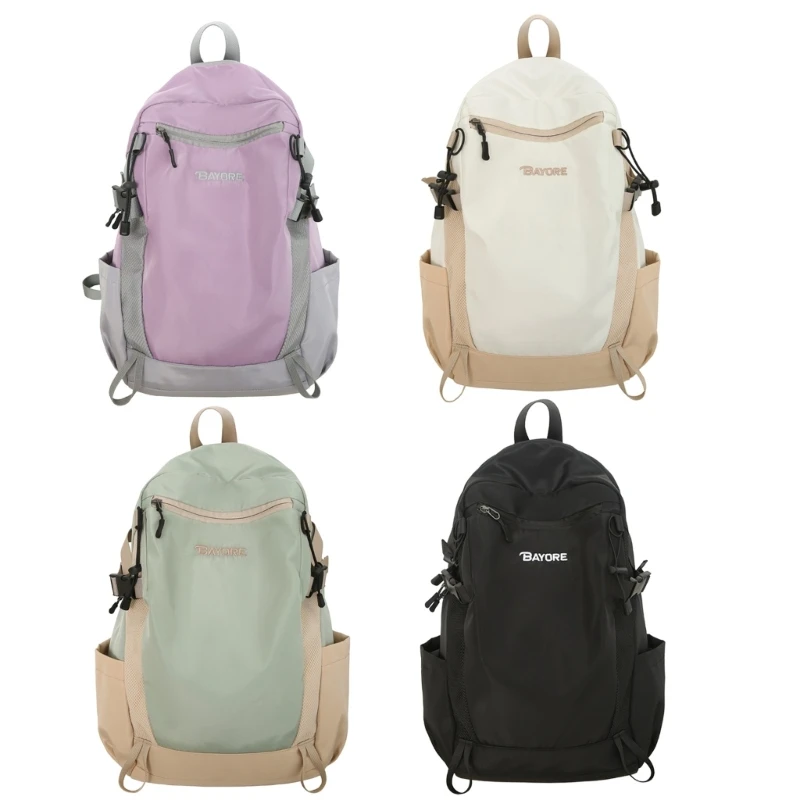 

Large Capacity Backpack Student School Backpack Teen Contrast Color Backpack