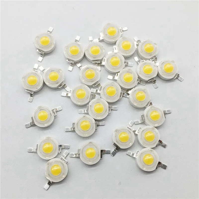 

Y51A-200Pcs LED Beads Natural White LED Light 1W High Power Lamp Chip 4000K LED Chip