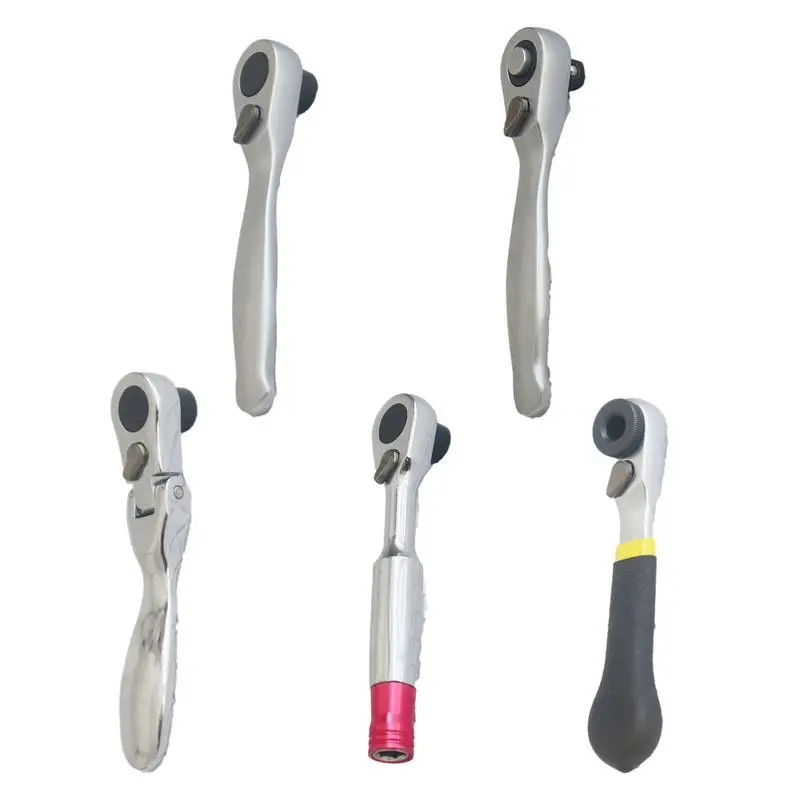 72-Tooth Ratchet Wrench Set Mini Ratchet Wrench Portable Ratcheting Wrench Small Stubby Ratchet Socket Wrench tool For Fixing