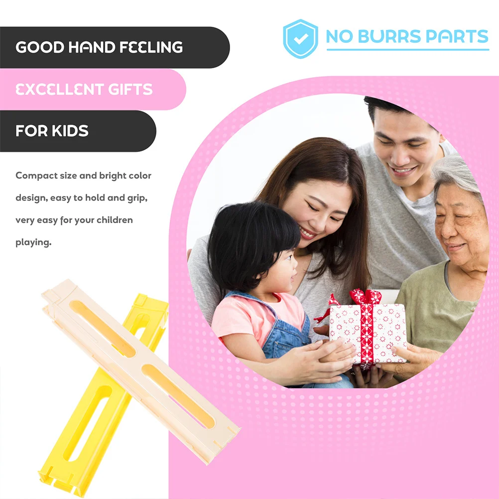 3 stks Trein Uitbreiding Clip Voor Kinderen Domino Game Props Automatische Doseren Gebouw Domino Trein Accessoires Bouwstenen