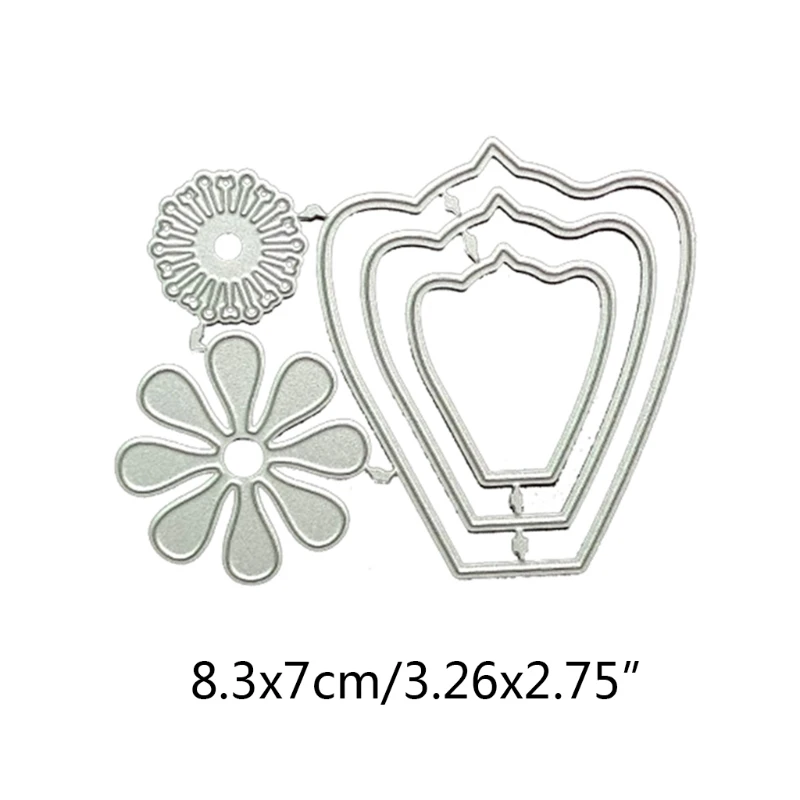 Flower Cutting Dies Carbon Steel Embossing Knife Mould Template Decorative Embossing Die for DIY Cards Paper Art Crafts