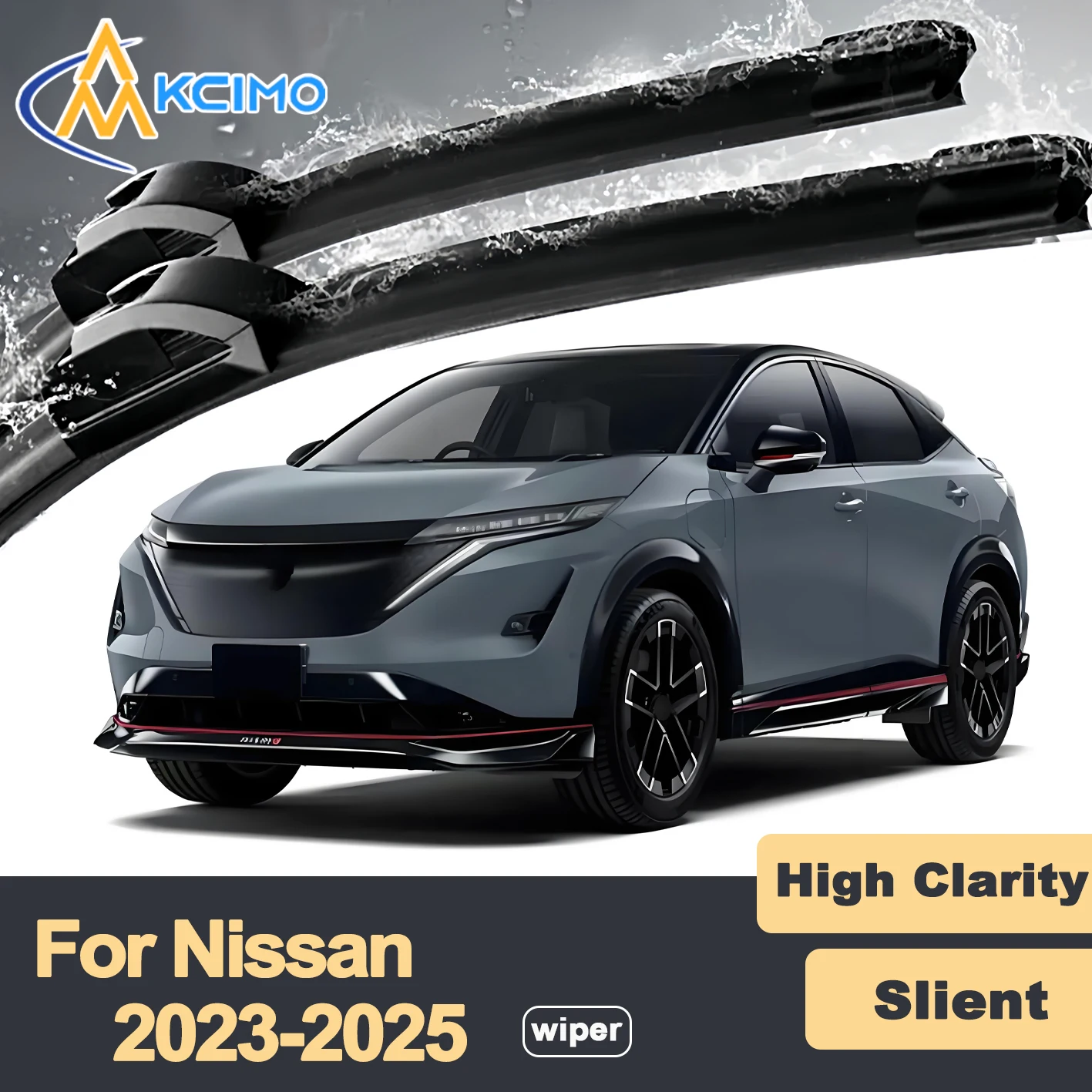 

Premium Rubber Durable Silent Windshield Wiper Blades 2pcs for Nissan Ariya FE0 2023-2025 Front Wiper Blades Set