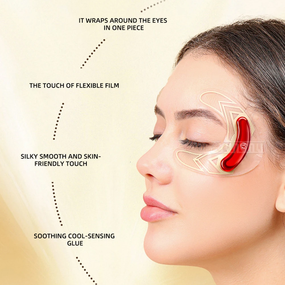 Yunlin Li جهاز تجميل العين تدليك EMS مكركرنت فيلم مرن جل لصقة عين جهاز تجميل العين