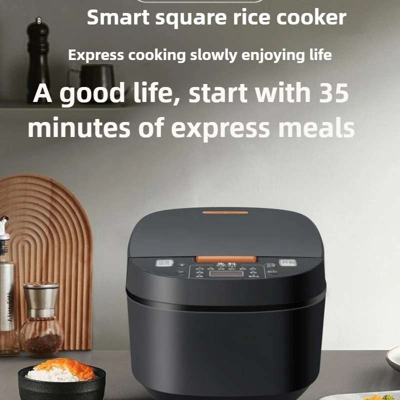 Panela de arroz multifuncional inteligente 5l, panela de arroz doméstica 220v pode ser reservada, fácil de operar e limpar