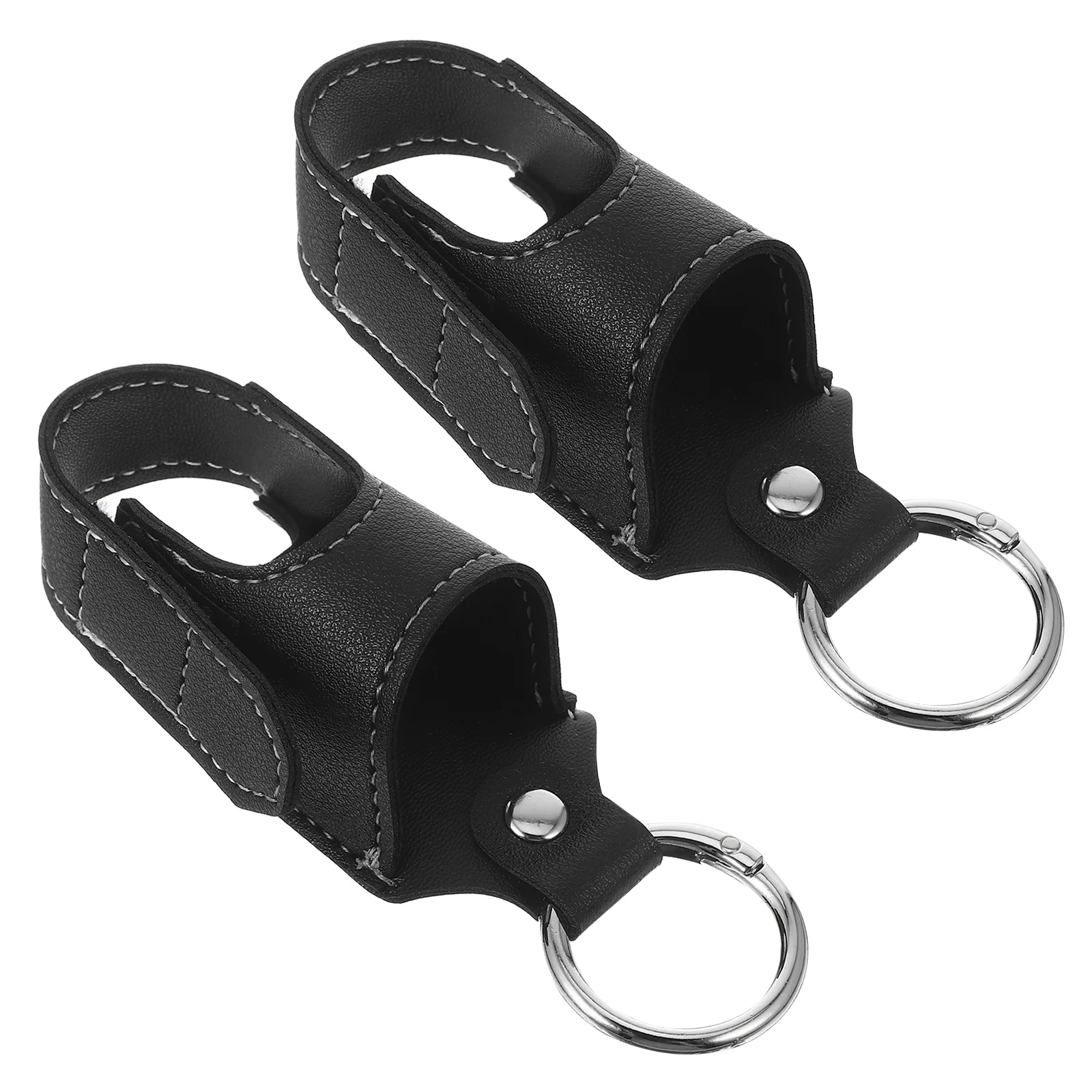 

2pcs Bottle Pouch Box Pu Portable Water Bottle Bag Accessory Bag Storage Case Protective Travel Mini