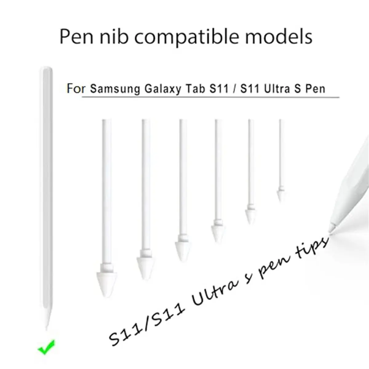 A64I 10PCS Nibs Replace for Galaxy Tab S11/S11 Ultra Nibs 10PCS Nibs+Clip