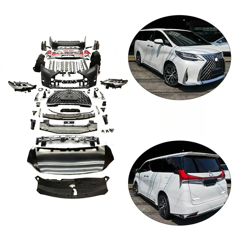 

High Quality Car Bumpers Tuning For Lm Den 1:1Bodykit Body Kit 2015-2021 Alphard 30 Up Lm300h Lm350