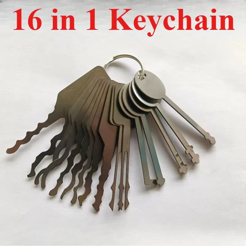 مفاتيح رئيسية هيكل عظمي قفل هوك خزنة اختيار فتح الأبواب مفتاح مجموعة أدوات لفتح قفل الباب المفاتيح مفتاح رئيسي لفتح جميع الأبواب #1