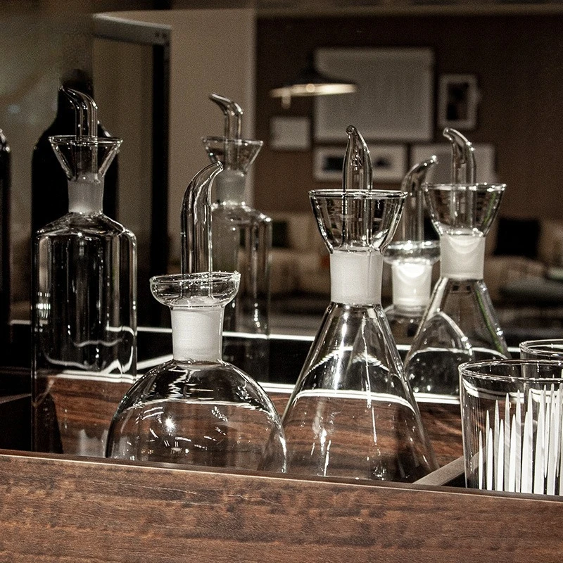 

High borosilicate oil pot, set of three pieces, with lid and high temperature resistance