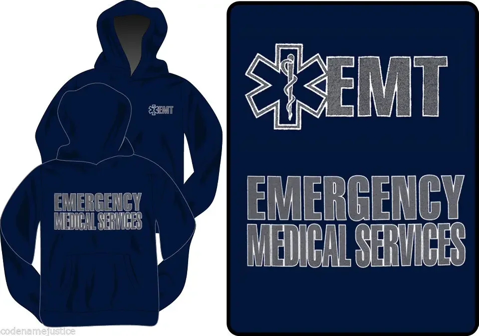 

EMT EMS HOODED EMERGENCY MEDICAL SERVICES - EMS HOODY - EMS HOODIE