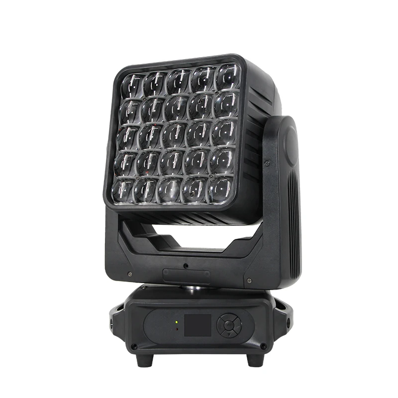 Professional Stage Lighting HOGNHE Matrix Moving Head Light Wash Zoom RGBW 25 LED Pixel And Strobe Light Beam Wash