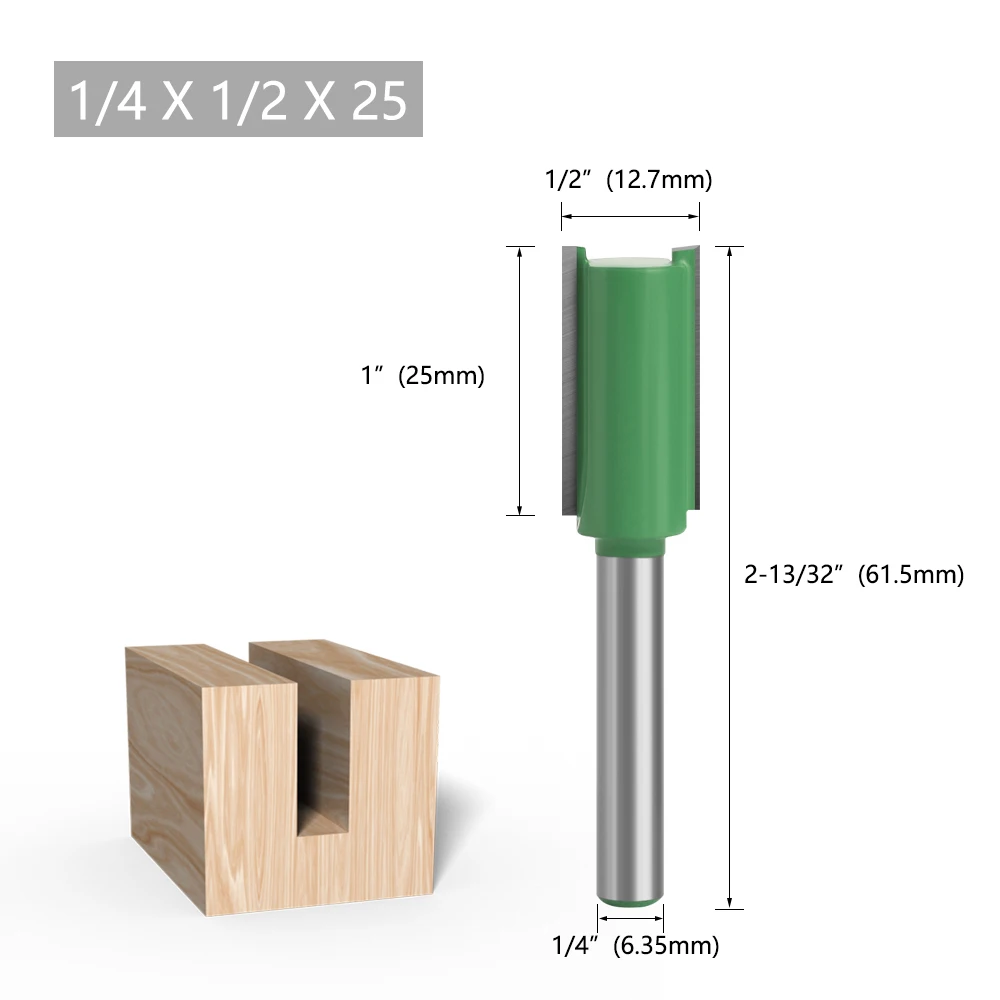 LAVIE Fräser 6mm 1/4 Schaft Hartmetall Gerade für Holznutfräsen für DIY & Professionelle Holzbearbeitung – Detail 16