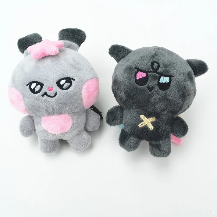 핫 K팝 에이티즈 송화 홍정 봉제인형 열쇠고리 만화 팝업 ANITEEZ 윤호 예상 산 미기 피규어 키체인 가방 펜던트