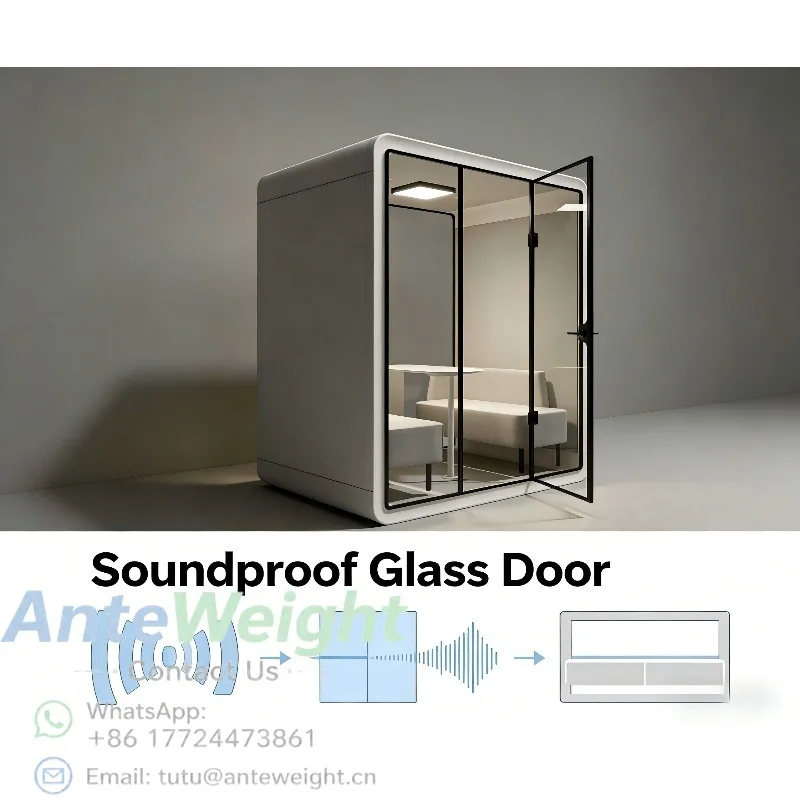 Movable Multi-Function Soundproof Telephone Booth Indoor Outdoor Multi-person Office Meeting Pod Acoustic Office Pods