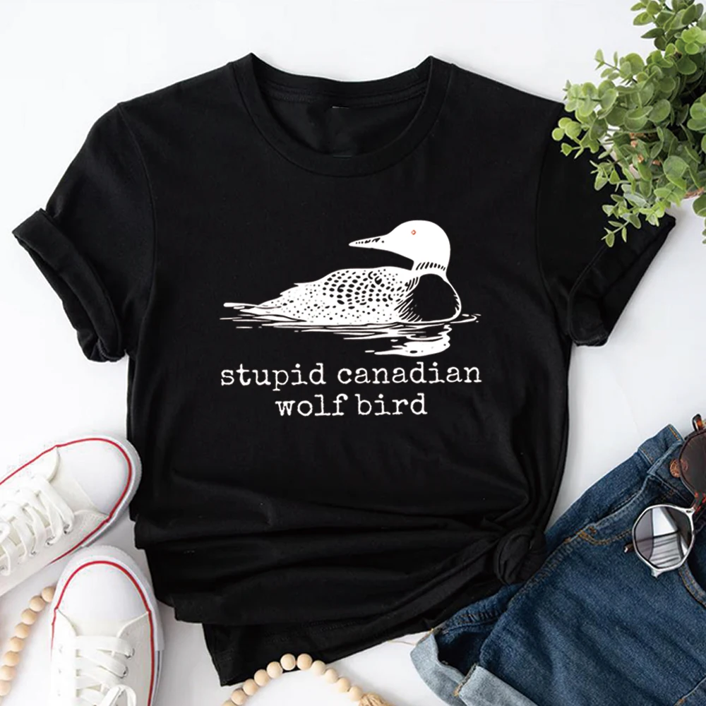 Stupid Canadian Wolf Bird T Shirt Heated Rivalry Tee Gay Sport Shirt Team Spirit Graphic Shirts Hockey Tshirt Short Sleeves Tops