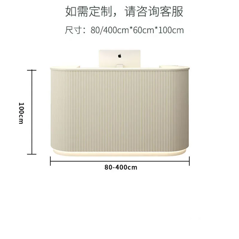 Executive Space Saving Reception Desk Wide Stable Reception Counter Large Capacity Simple Banco Reception Shop Counter Furniture
