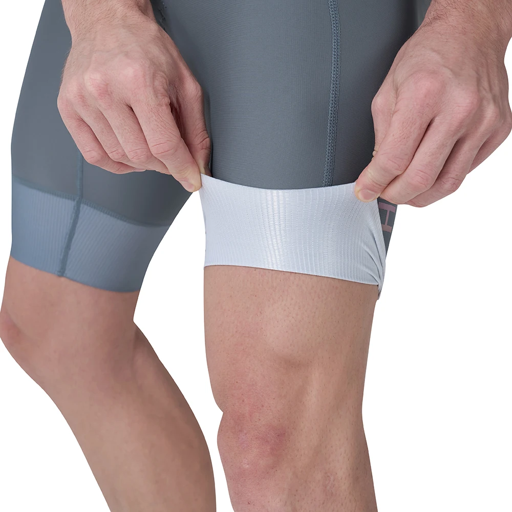 HISERWA-Shorts de ciclismo para homens, 7 horus pro, elástico interface pad, alta qualidade, clássico preto e cinza, shorts apertados para bicicleta