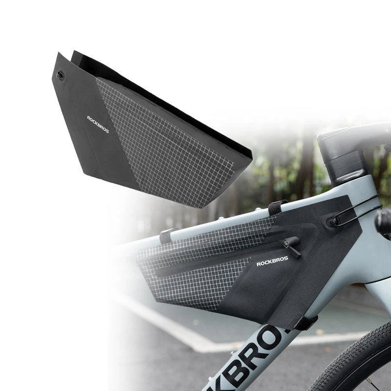 Fahrradtasche mit großem Fassungsvermögen für MTB, Rennrad-Rahmentasche, Dreieckstasche, wasserdichte, abgedichtete Fahrradtasche, Gepäckträgertasche, Zubehör