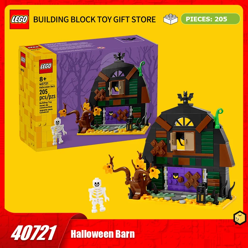 

LEGO Building Blocks Splicing Box Series 40721 Halloween Barn Hut Splicing Blocks Children's Toy Gift