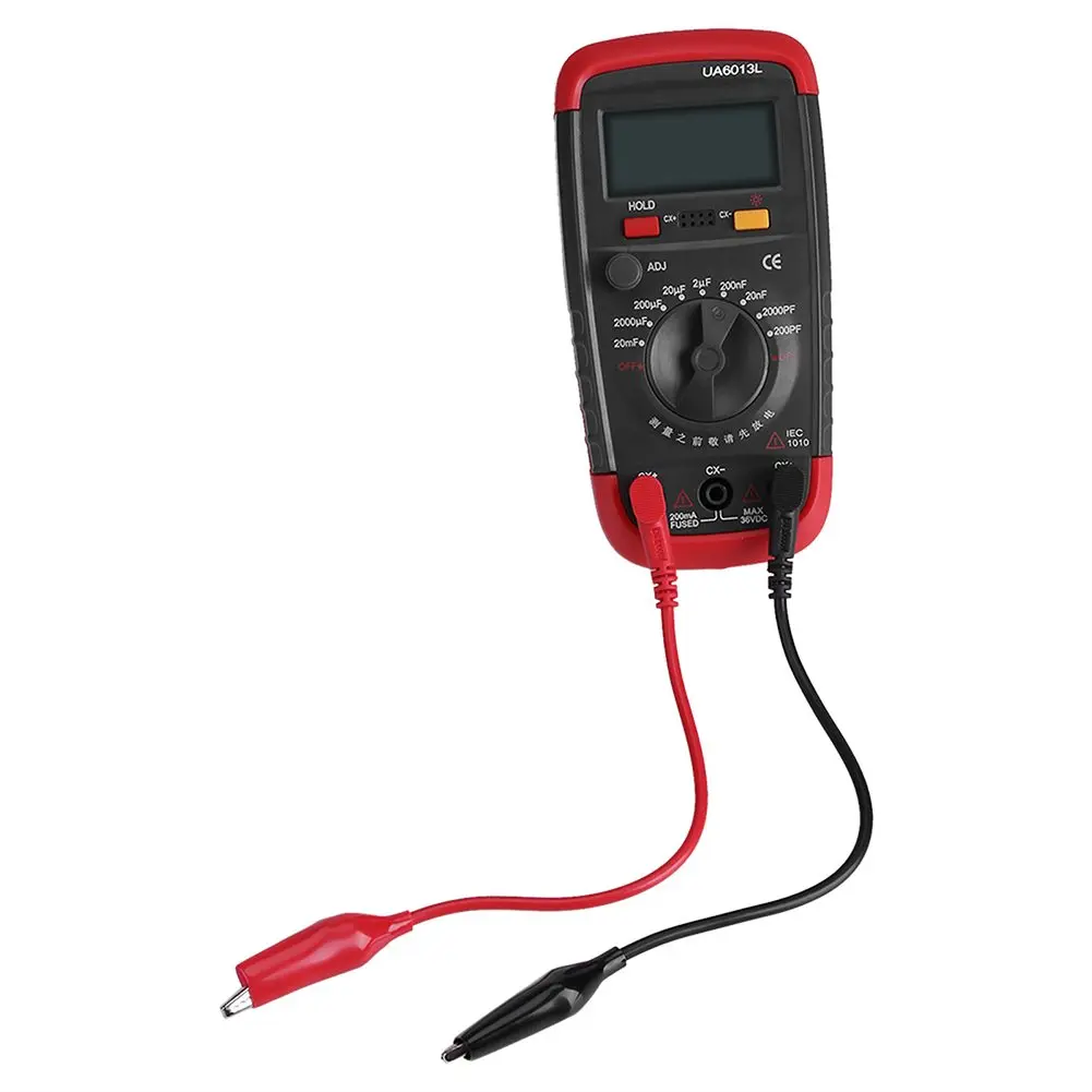 6013L Capacitance Meter for Electrical Testing Featuring 26 mm Digit Height for maximum Display 1999 and Low Battery Indicator