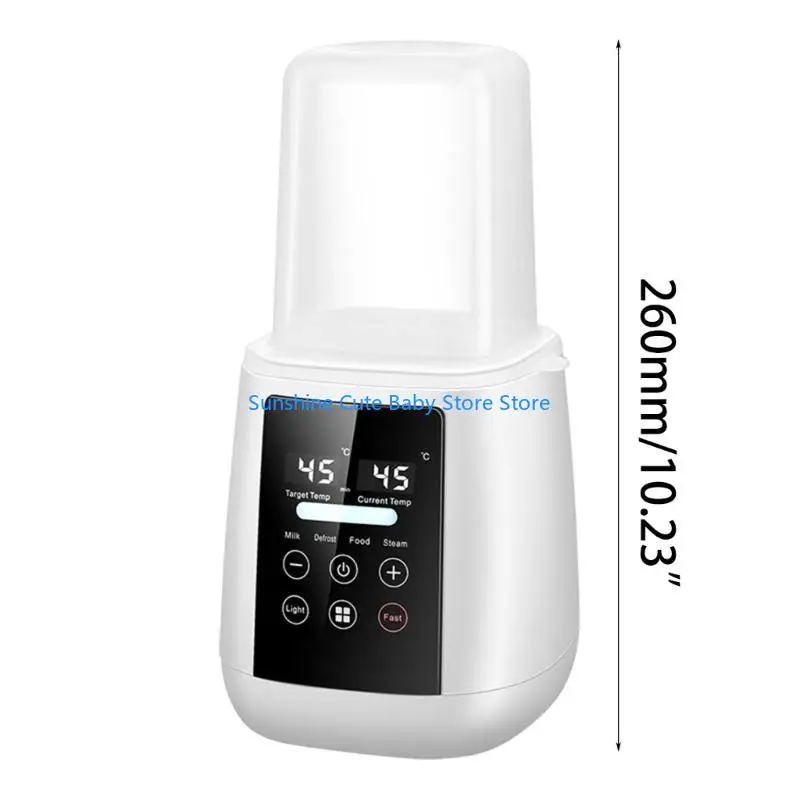 C5AF draagbare flessenwarmer met 6 standen voor melkverwarming voor moedermelk of flesvoeding