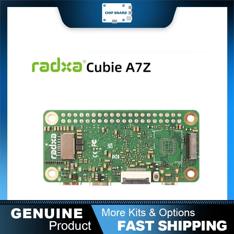 Radxa Cubie A7Z Embedded SBC with Allwinner Octa-Core Processor, Dual-Screen Output and RISC-V Co-Processor
