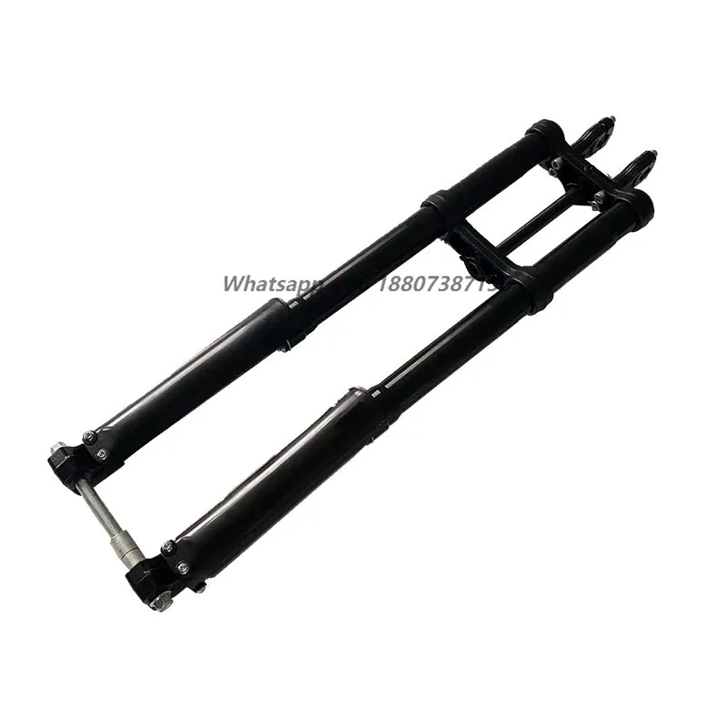 Midu Electric Motorcycle Suspension Set for off Road Front Fork Shock Absorber Mount Clamps Pit Dirt Bike Accessories Black