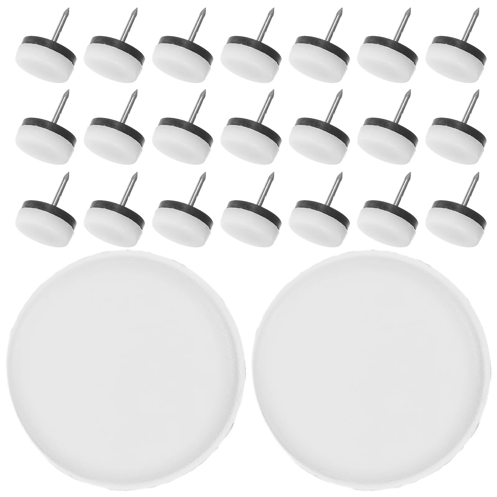 

40pcs Furniture Non-slip Pads White Chair Glide Feet Floor Protector Stickers Rubber Mat Anti-sliding Scratch Noise Reduction