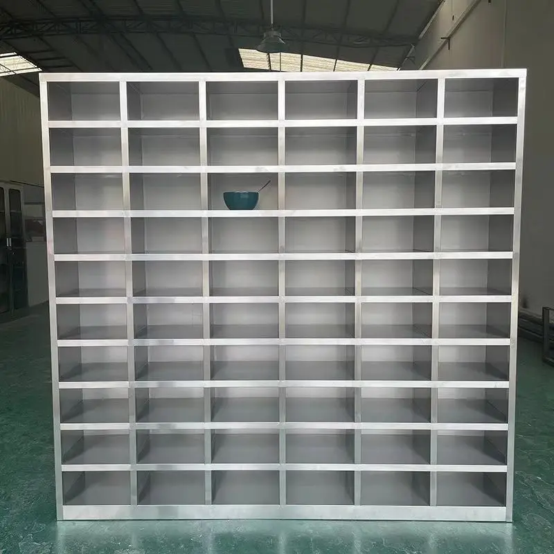 Stainless steel cupboard canteen staff lunch tray factory multi-door locker school restaurant lunch box tableware sideboard