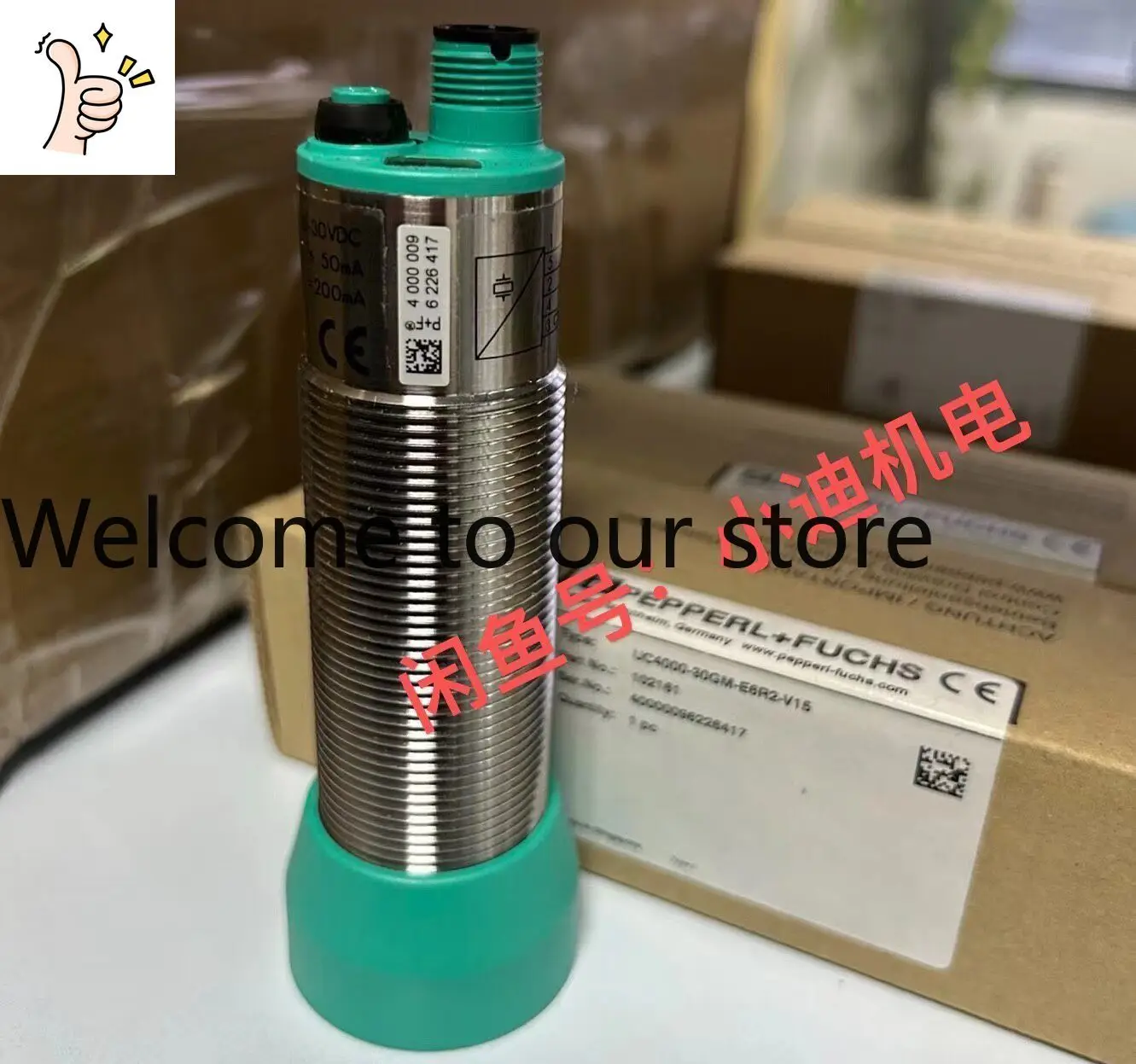 Pepperl + Fuchs UC4000-30GM-E6R2-V15 Sensor, Original Positive