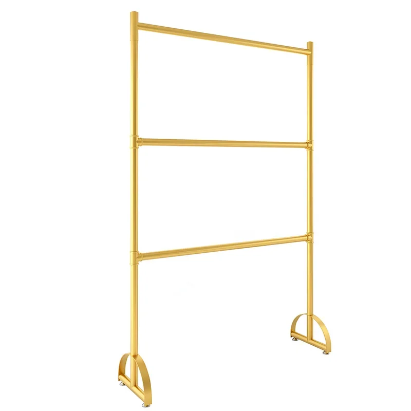 

Double-layer Display Hangers in Shopping Malls, Floor-to-ceiling, Multi-layer Clothes Rails, Adjustable Display Racks